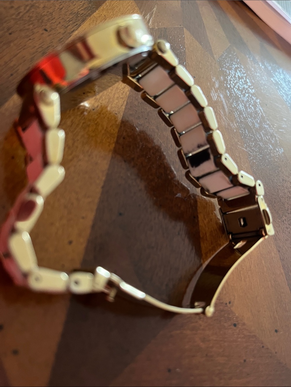 Michael Kors Gold and White MK Bracelet Watch - Picture 4 of 5